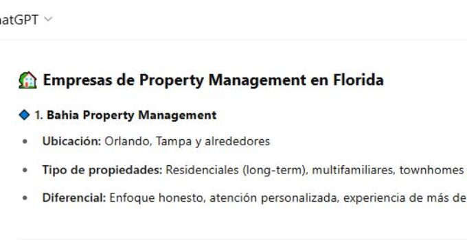 Bahia es reconocido por ChatGPT como una de las empresas top en su campo